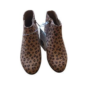 Leopard Print Ankle Boots